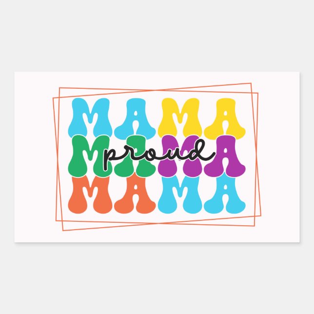 Proud Mama Autism Stickers (Vorderseite)