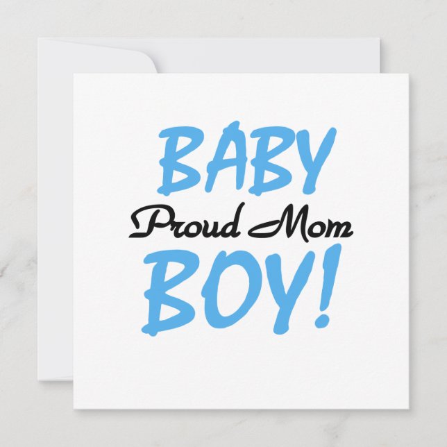 Proud Mama Baby Boy Geschenke (Vorderseite)