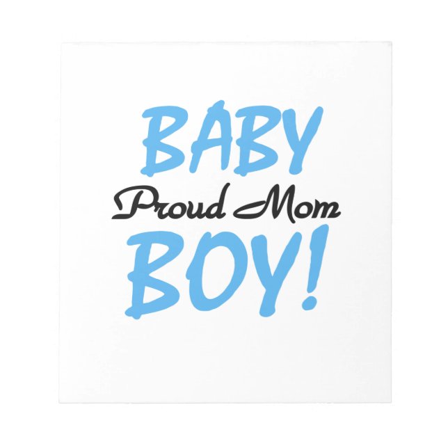 Proud Mama Baby Boy Geschenke Notizblock (Vorderseite)