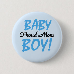 Proud Mama Baby Boy Tshirts und Geschenke Button