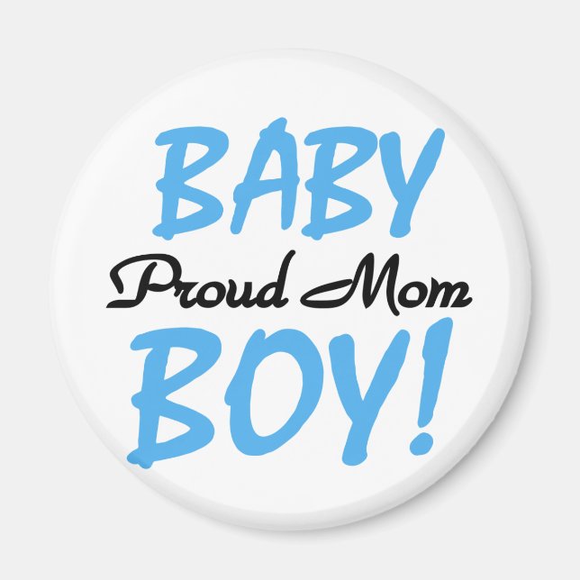 Proud Mama Baby Boy Tshirts und Geschenke Magnet (Vorne)