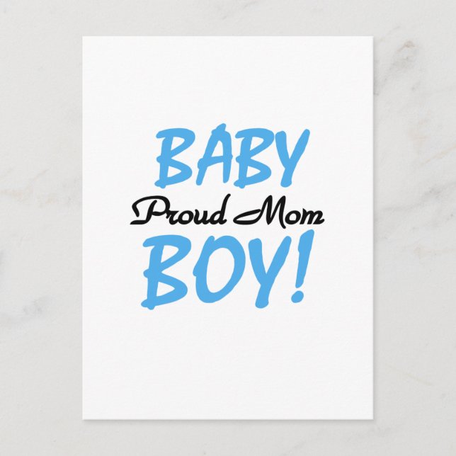 Proud Mama Baby Boy Tshirts und Geschenke Postkarte (Vorderseite)