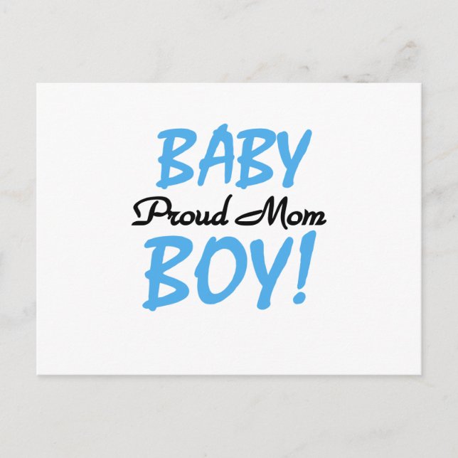 Proud Mama Baby Boy Tshirts und Geschenke Postkarte (Vorderseite)
