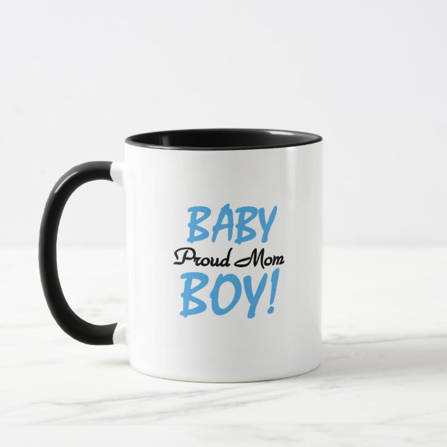 Proud Mama Baby Boy Tshirts und Geschenke Tasse (Links)