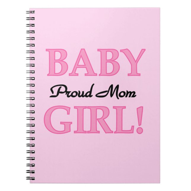 Proud Mama Baby Girl Geschenke Notizblock (Vorderseite)