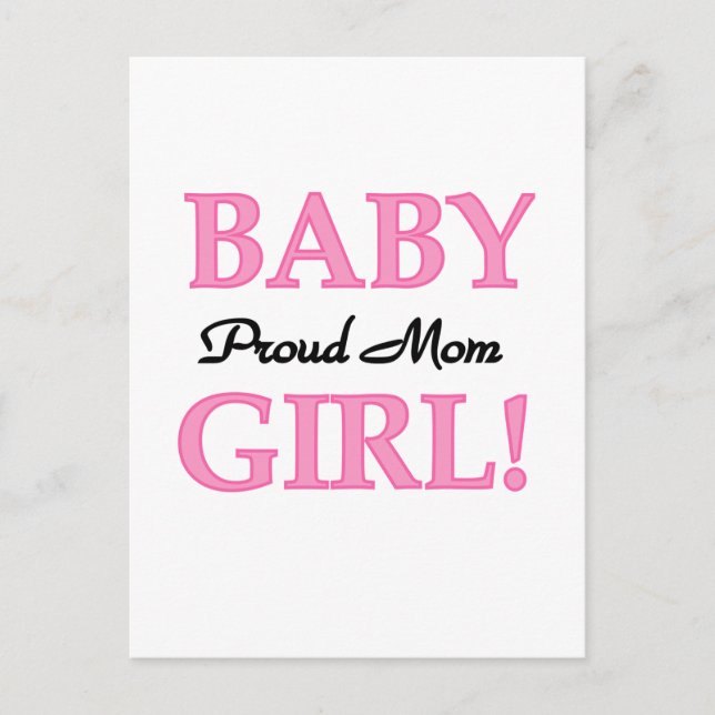Proud Mama Baby Girl Tshirts und Geschenke Postkarte (Vorderseite)