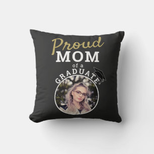 Proud-Mama des Graduation Graduation Cap Foto Kissen