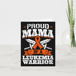 Proud Mama einer Leukämie Krieger Mama Bewusstsein Karte