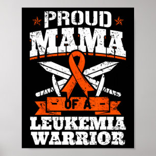 Proud Mama einer Leukämie Krieger Mama Bewusstsein Poster
