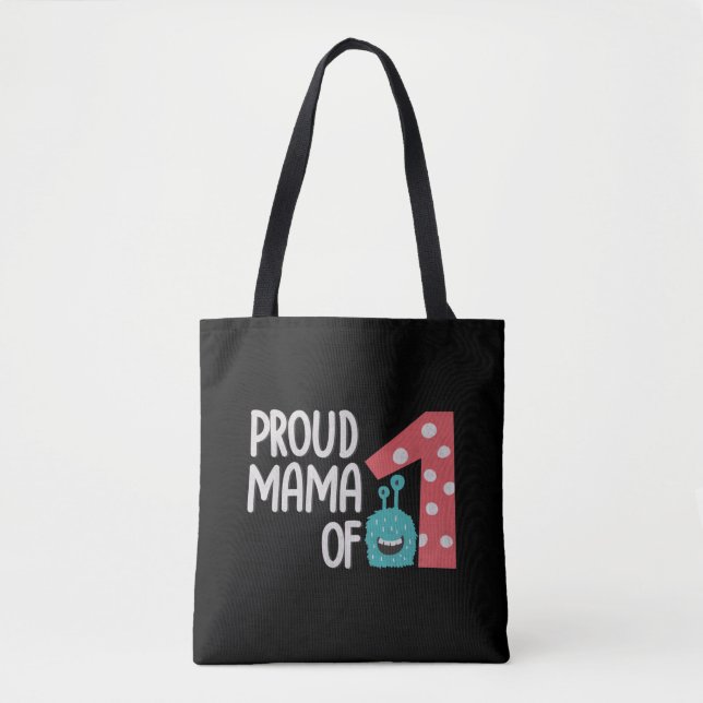 Proud Mama einer Mini-Tote-Tasche (Vorderseite)
