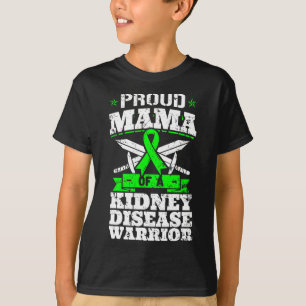 Proud Mama einer Nierenerkrankung Krieger CD Aware T-Shirt