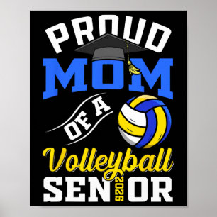 Proud-Mama eines Volleyll Senior Cl von 2025 Gradu Poster