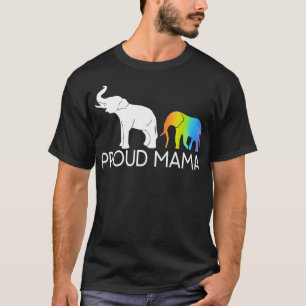 Proud Mama Elephant Mama Junge Mutter Elephant Lov T-Shirt