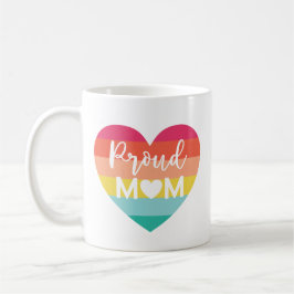 Proud Mama Gay Pride Farbenfrohe Regenbogenhaut Kaffeetasse