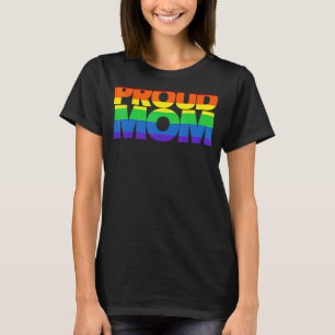 Proud Mama Lgbt Pride Rainbow Niedlich Heart Gay S T-Shirt