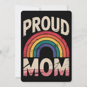 Proud Mama Rainbow LGBTQ Gay Pride Allied Einladung