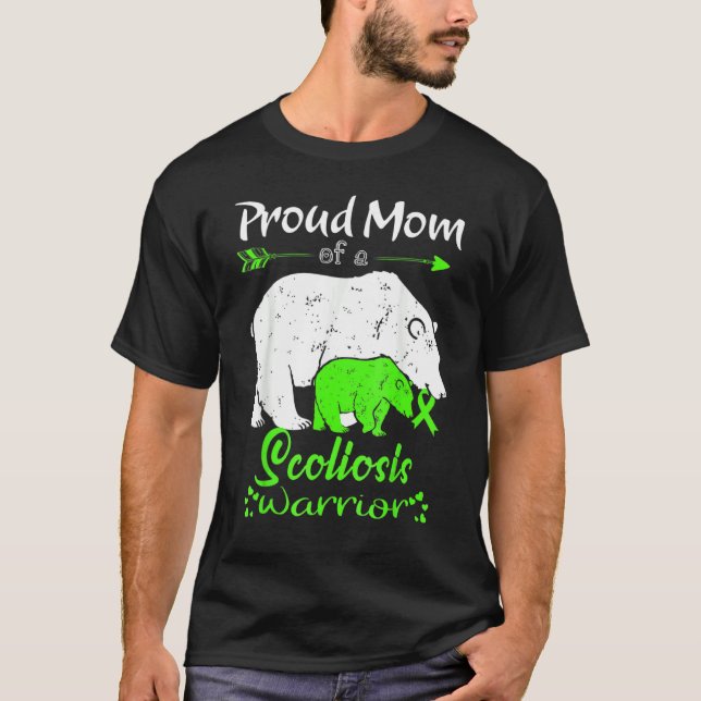 Proud Mama Scoliose Warrior T-Shirt (Vorderseite)