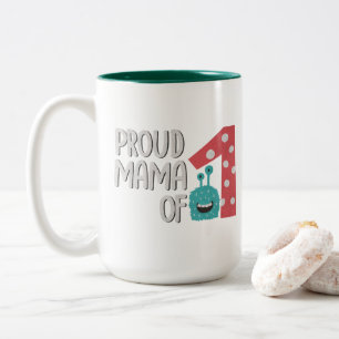 Proud Mama von One Zweifarbige Tasse