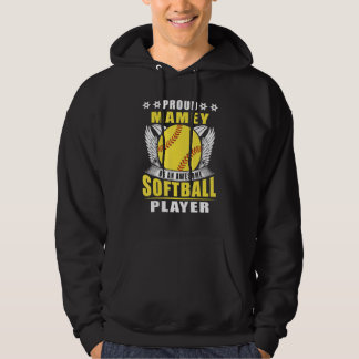 Proud Mamey Of An Awesome Softball Player Softball Hoodie