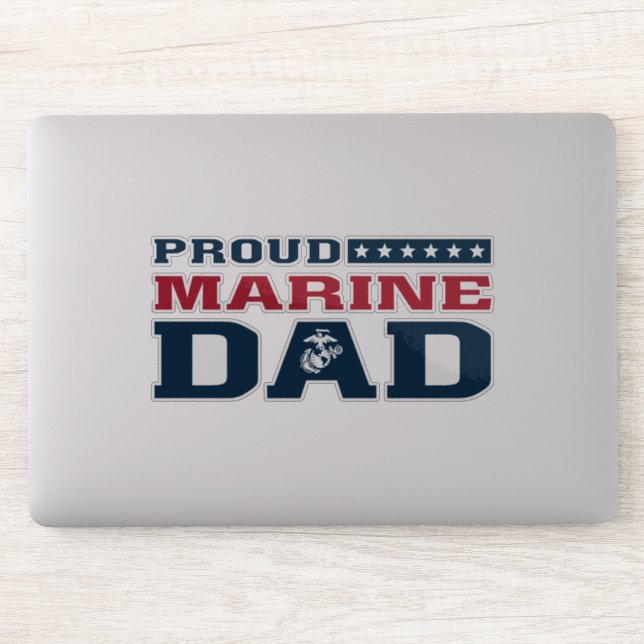 Proud Marine Vater Aufkleber (Computer)