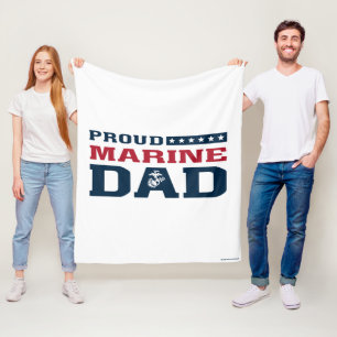 Proud Marine Vater - Farbe Fleecedecke