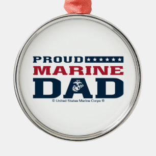 Proud Marine Vater - Farbe Ornament Aus Metall