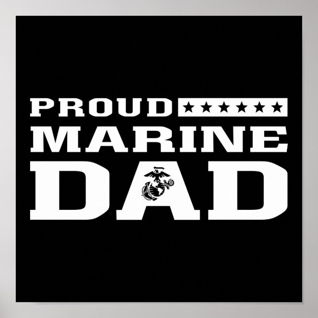 Proud Marine Vater Poster (Vorne)