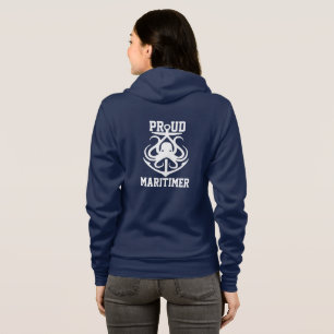 Proud Maritimer Anker Oktopus Leuchtturmroute Hoodie