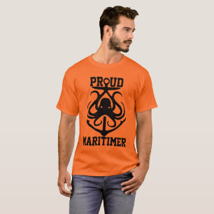 Proud Maritimer T - Shirt octopus Lighthouse Route