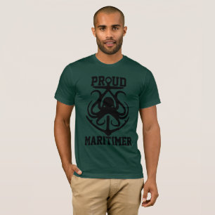 Proud Maritimer T - Shirt octopus Lighthouse Route