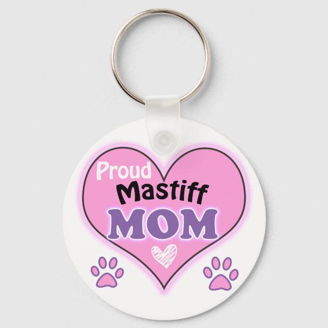 Proud Mastiff Mama Schlüsselanhänger (Vorderseite)