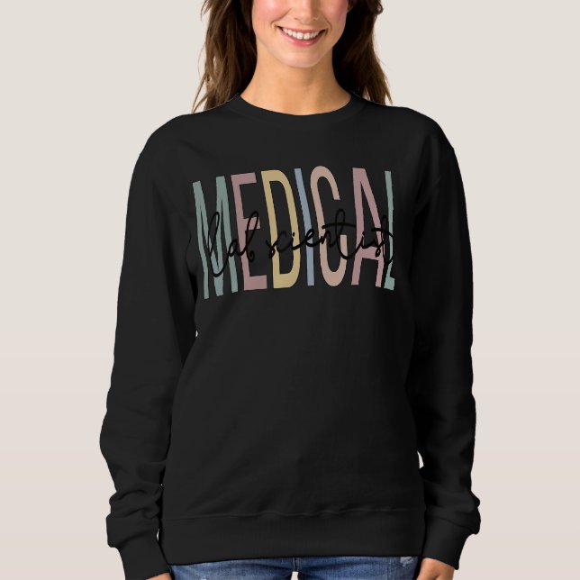 Proud Medical Labrador Scientist Boho Med Labrador Sweatshirt (Vorderseite)