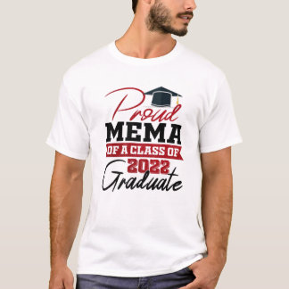 Proud Mema einer Klasse von Graduate Oma 2022 T-Shirt