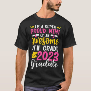 Proud Mimi Class of 2023 4. Grade Abschluss Moth T-Shirt