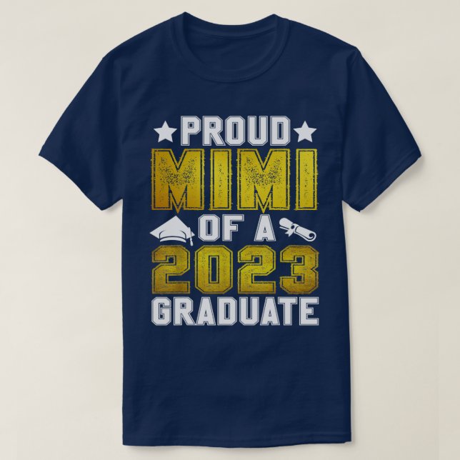Proud Mimi eines Abschlusses in leitender Stellung T-Shirt (Design vorne)