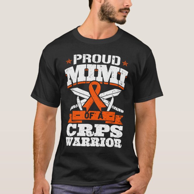 Proud Mimi Of A CRPS Warrior RSD Awareness Ribbon  T-Shirt (Vorderseite)