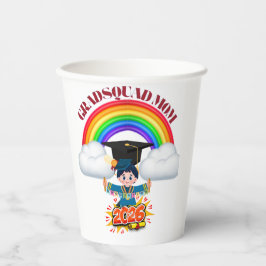 Proud Mom Grad Squad 2026 Pappbecher