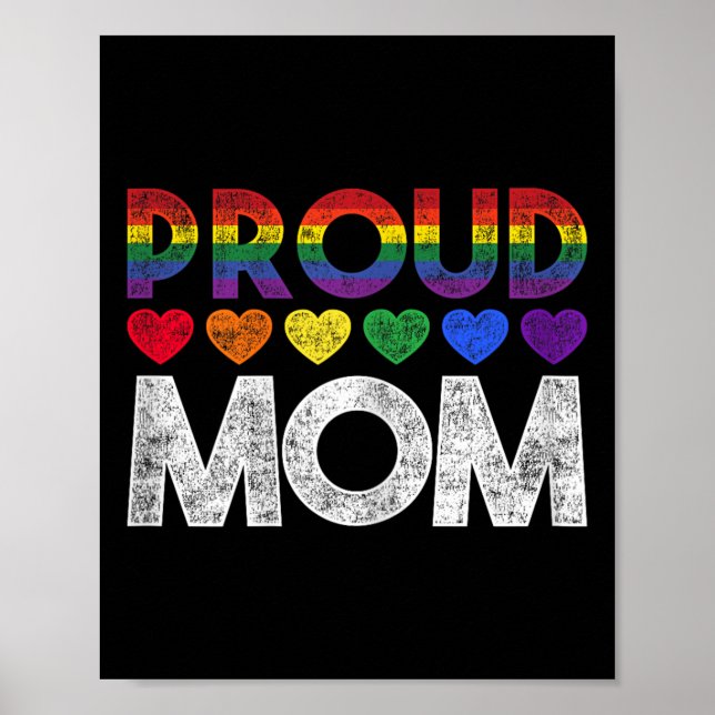 Proud Mom Lgbt  Poster (Vorne)