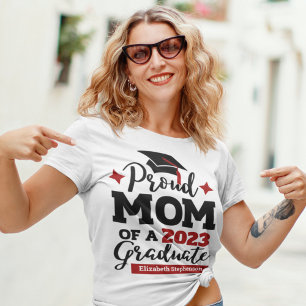 Proud Mom of a 2023 graduate family matching T-Shirt