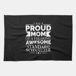 Proud Mom of Awesome Standard Schnauzer Dog Mom Do Geschirrtuch