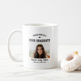 Proud Mom Senior Custom Year Graduate Photo Parent Kaffeetasse