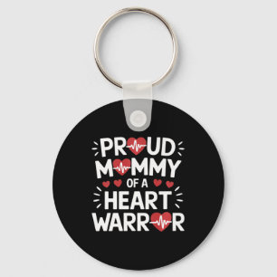 Proud Mommy eines Herzkriegers Chd Awareness Warri Schlüsselanhänger