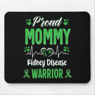 Proud Mommy Kidney Disease Warrior Awareness Ribbo Mousepad