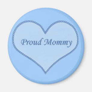 Proud Mommy Magnet, Blau Magnet