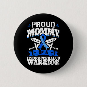 Proud Mommy of a Hydrocephalus Warrior Awareness R Button