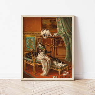 Proud Mother Cat   Jules Le Roy Poster
