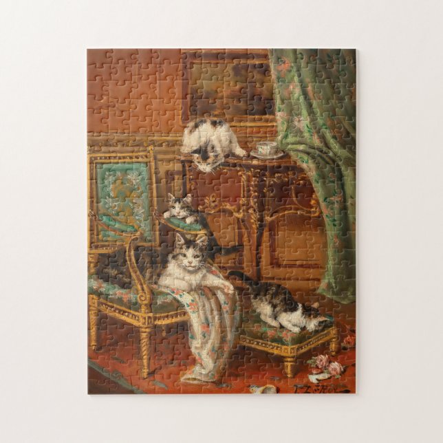 Proud Mother Cat | Jules Le Roy Puzzle (Vertikal)
