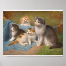 Proud Mother Cat Wilhelm Schwar Art