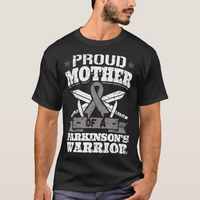 Proud Mother Of A Parkinson s Warrior PD Awareness T-Shirt (Vorderseite)