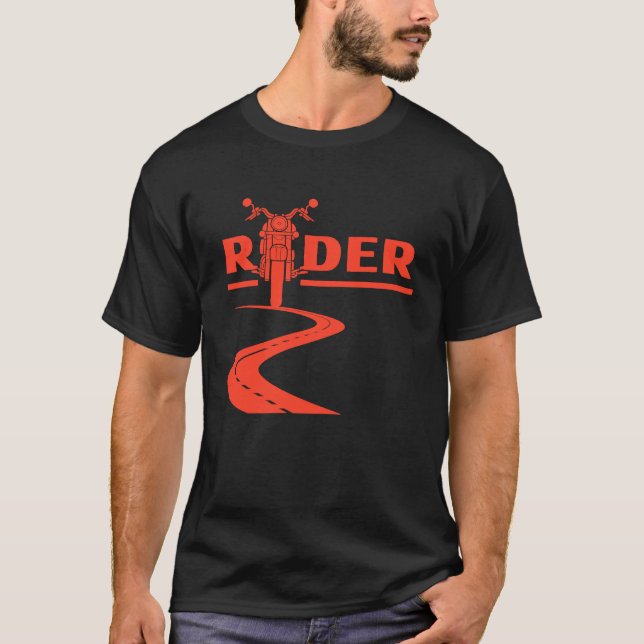 Proud Motorradfahrer T-Shirt (Vorderseite)